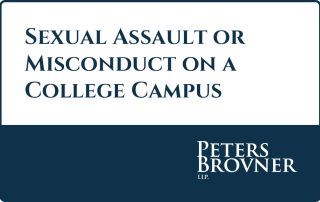 What to do after Sexual Assault or Misconduct on a College Campus